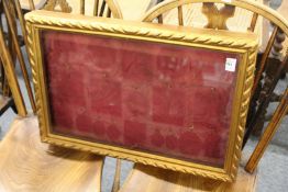 A glazed display case.