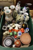 Oriental porcelain and other collectable items.
