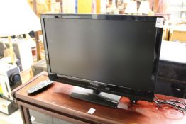 A small Philip's flat screen TV.