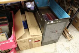 Two large boxes of assorted books.