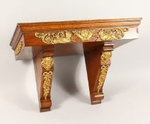 A SUPERB OAK BLOCK BRACKET CLOCK with high quality ormolu mounts 1ft 10ins wide x 1ft 2ins high