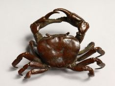 A GOOD JAPANESE BRONZE CRAB