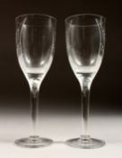 A PAIR OF LALIQUE GLASSES in original fitted box