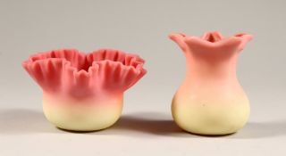 TWO SMALL PIECES OF BURMESE GLASS