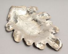 A SILVER LEAF DISH.