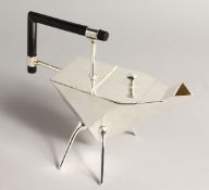 A CHRISTOPHER DRESSER DESIGN DIAMOND TEA POT.