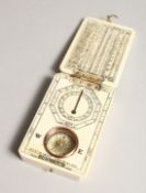 A GOOD BONE FOLDING COMPASS 3.5ins x 2.25ins