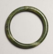 A GREEN JADE BANGLE
