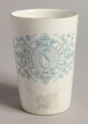 A QUEEN VICTORIA DIAMOND JUBILEE BEAKER 3.75ins high.