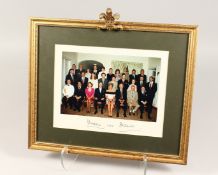A FRAMED AND GLAZED PHOTOGRAPH, COPACABANA HOTEL, RIO DE JANERIO, 1991, Signed by PRINCE CHARLES and