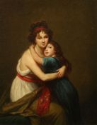 After Vigee Le Brun, 19th Century French School, 'Self Portrait with her Daughter', oil on canvas,