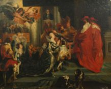 After Rubens, 19th Century French School, 'The Coronation in St. Denis', oil on canvas, 25.5
