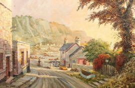 Don Vaughan (20th Century), 'Combe Martin, North Devon, 1972', oil on canvas, signed and inscribed