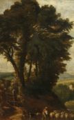 English School, Early 19th Century, An oil study near Marlow, indistinctly signed and inscribed