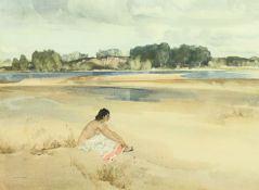 After William Russell Flint, 'The Chateau Garden, Languedoc', along with two similar prints,