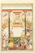 Indian School, Shah-Jahan honouring Prince Awrangzeb at Agra Before his Wedding', 12