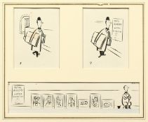 Douglas (Thomas Douglas England 1891-1971) British, 'Royal Academy', illustrated Punch 3 May 1950,