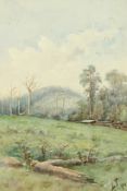 L. Travers, 'Gippsland Australia', watercolour, signed with initials and dated '94, label verso, 10