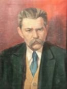 20th Century Russian School, A bust length portrait of Maxim Gorky, oil on canvas, 29.5