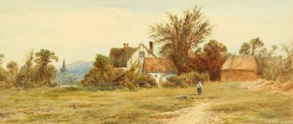 Edward Beecham Lait (act. 1860 -1874) British, 'Highden House, Washington, Sussex', watercolour,