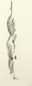 'Serena', 20th Century, A female nude, charcoal, 30