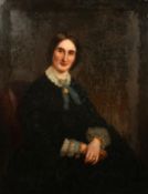19th Century English School, A portrait of a seated lady, oil on canvas, 44