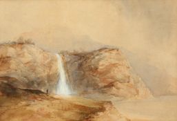 Joseph Newington Carter (1835-1871) British, 'Hayburn Wyke', watercolour with body colour, bears