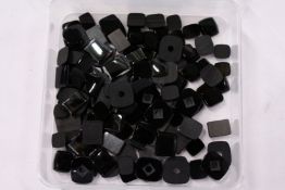 Decorative coloured stones.