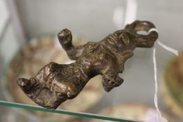A small eastern bronze figure.