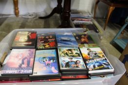 A large quantity of DVDs, books etc.