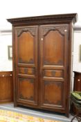 A good 19th century French oak two door armoire.