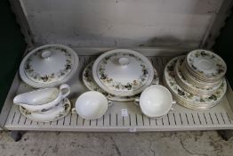 A quantity of Royal Doulton Larchmont dinner ware.