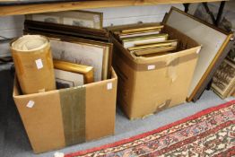 A large quantity of framed prints etc.