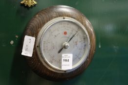 A small barometer.