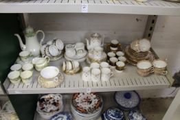 Various part tea and coffee services.