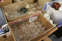A quantity of glassware.