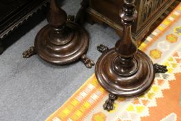 A pair of pole screen bases.