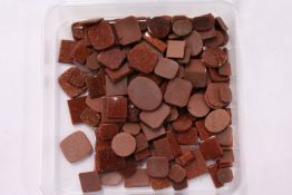 Decorative coloured stones.