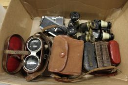 Various opera glasses, camera etc.