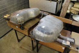 Two Ferrari car silencers no. 137L.