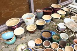 A quantity of garden pots.