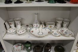 A good collection of Spode Trapnell china to include vases, dishes, bowls and covers etc.