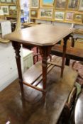 A Victorian walnut rectangular occasional table.
