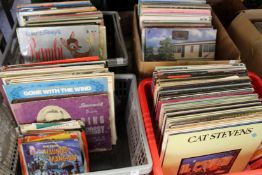 A large quantity of LP's and singles.