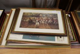 A small group of prints.