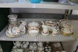 Two part sets of floral decorated tea ware.