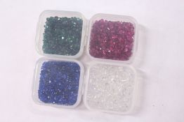 Decorative coloured stones.