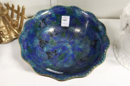 A cloisonne bowl.