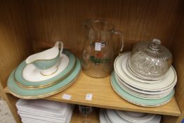 A Carlsberg jug, household china and glass.