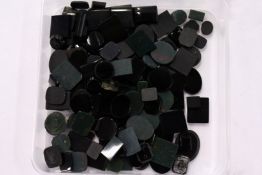 Decorative coloured stones.